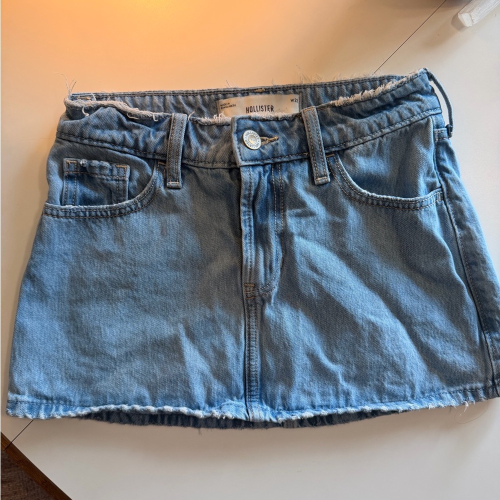 Hollister Women's Light Blue Mini Skirt
